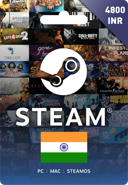 Steam Wallet Codes 4800 INR